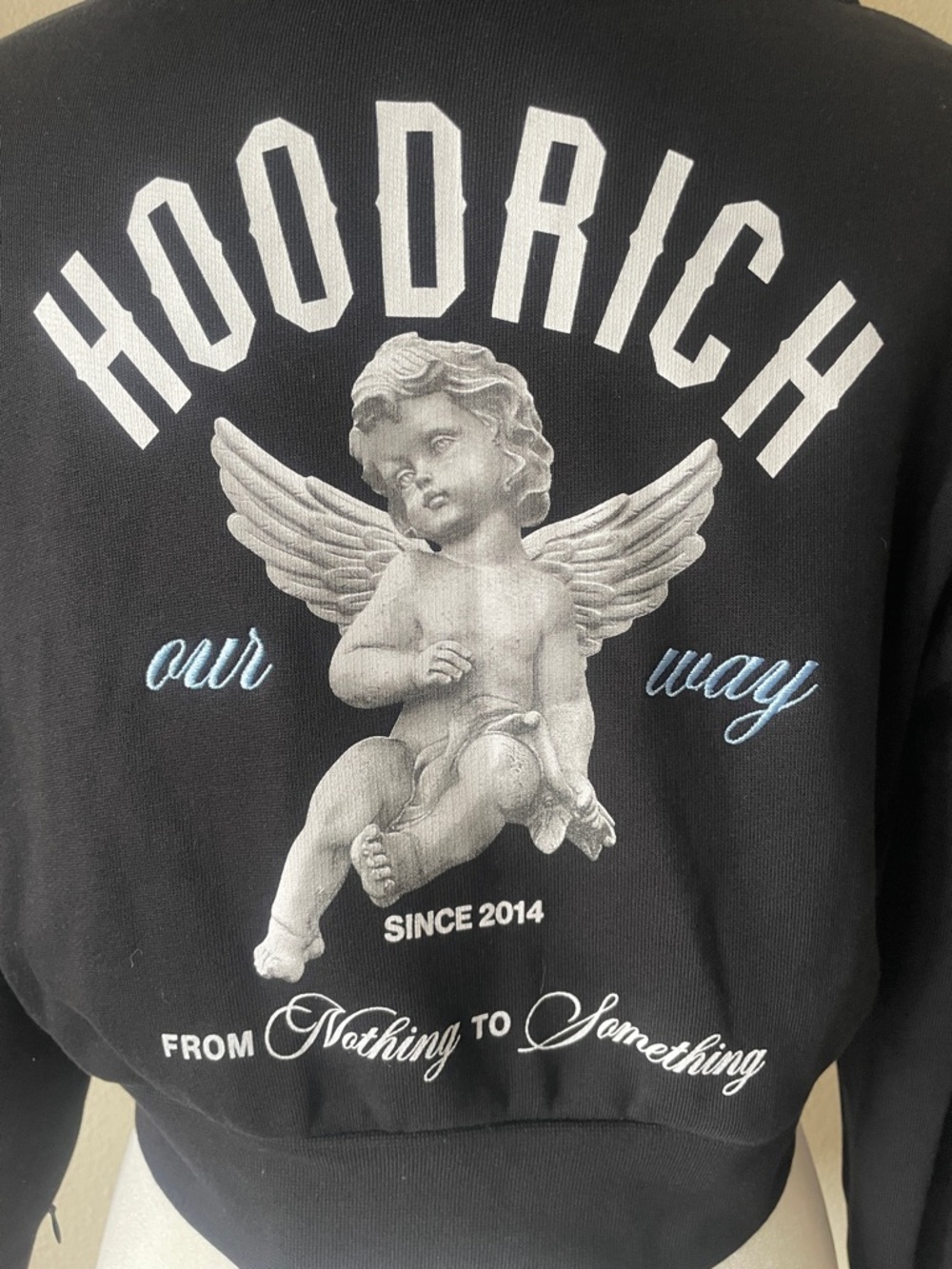 HOODRICH - WOMEN'S GLOW ANGEL CROPPED HOODIE IN BLACK - Picture 10 of 13